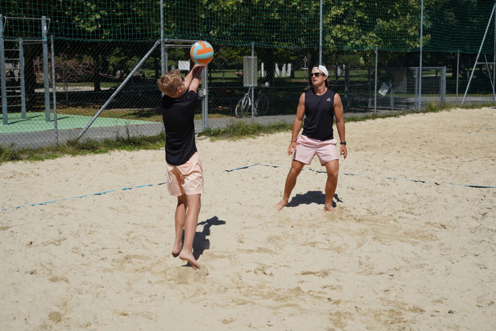 Annahme Beachvolleyball