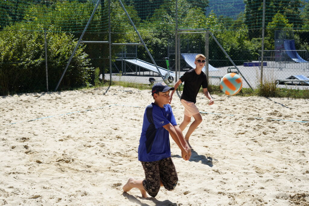 Annahme Beachvolleyball